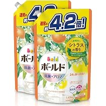 Amazon | 【まとめ買い】 ボールド 液体洗濯洗剤 抗菌+アロマ シトラス